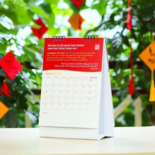 LỊCH ĐỂ BÀN TRONG SUỐT 2024 - CÁNH CỬA HẠNH PHÚC