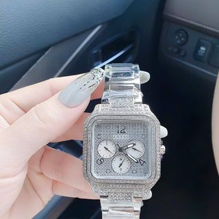 ĐỒNG HỒ NỮ CAO CẤP GUE.SS VUÔNG BẠC 6KIM