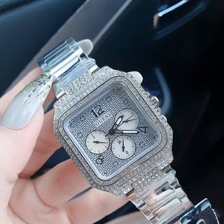 ĐỒNG HỒ NỮ CAO CẤP GUE.SS VUÔNG BẠC 6KIM