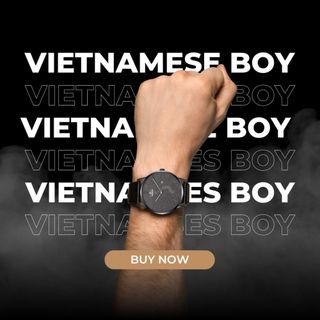 Đồng Hồ Nam - Thương Hiệu DRACO D22-ST03 "Vietnamese Boy" viền đen dây da bò đen