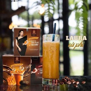 Cafe kim anh đông nâu trùng hạ thảo hộp 10 gói