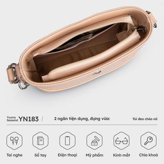 Túi đeo chéo da nữ kiểu dáng đơn giản Yuumy Seasand YN183
