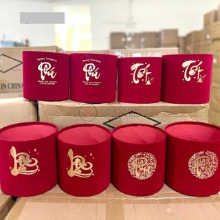 SET 2 TRỤ NHUNG CẮM HOA TUYỆT ĐẸP