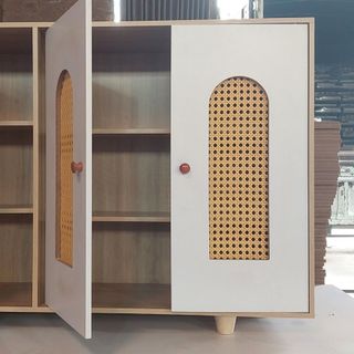 Tủ 1 mét có chân cửa mây