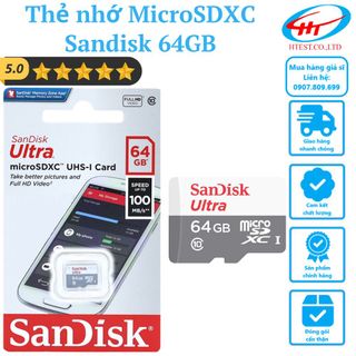 Thẻ nhớ MicroSDXC Sandisk 64GB - hàng chính hãng giá sỉ