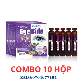 COMBO 10 Hộp Siro BỔ MẮT EYE KIDS OMEGA giúp sáng mắt, giảm khô mắt, mỏi mắt hộp 20 ống giá sỉ