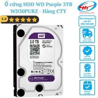 Ổ cứng HDD WD Purple 3TB WD30PURZ – chuyên camera hàng CTY giá sỉ