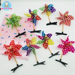 Kẹp tóc chong chóng 7 màu cho bé dễ thương, thời trang Hồ Lô Kids