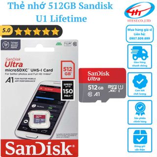 Thẻ nhớ 512GB Sandisk U1 Lifetime giá sỉ