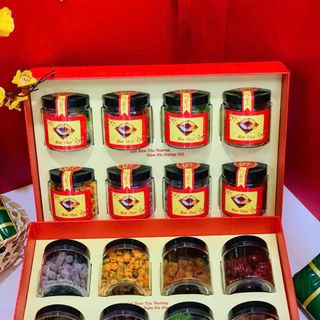 Hộp quà tết - Hộp mứt tết 8 món