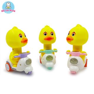 Đồ chơi vịt đi xe máy ấn đầu là chạy vui nhộn dây cót siêu quậy Hồ Lô Kids
