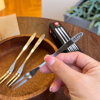 Hộp 10 Nĩa Ăn Trái Cây, Hoa Qủa Bằng Inox Hiệu Zwiling Đức CTB611 - BECHIP