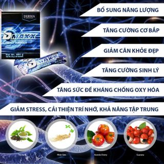 DMAXX THỨC UỔNG BỔ SUNG VITAMIN TĂNG NĂNG LƯỢNG DAMODE 6 GÓI DÙNG THỬ MÀU XANH