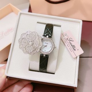 Đồng hồ bông Scottie day da mới