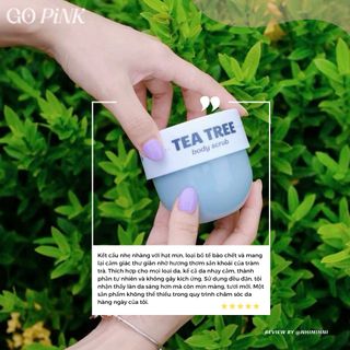 Tẩy Da Chết Cơ Thể Tràm Trà Tea Tree Body Scrub Khử Mùi , Giảm Mụn 180g