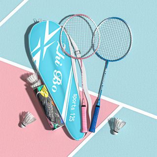 Vợt cầu lông Boshika bộ vợt đánh cầu lông căng sẵn 2 chiếc hợp kim sắt siêu nhẹ cho trẻ em người mới chơi giá rẻ - SP103 SP105 SP106 SP107 SP108 giá sỉ
