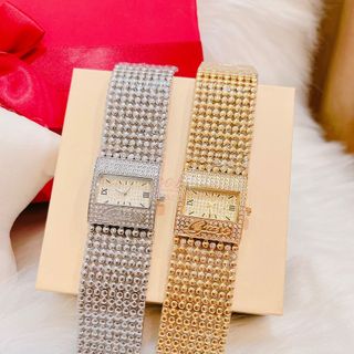 Đồng hồ nữ vuông full đá