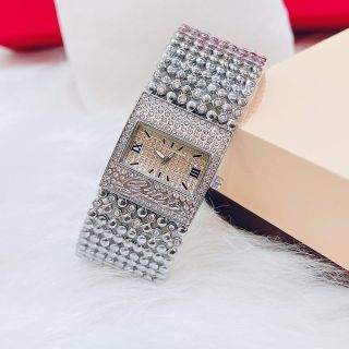 Đồng hồ nữ vuông full đá