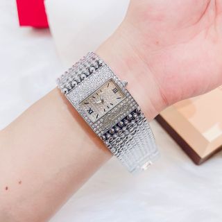 Đồng hồ nữ vuông full đá