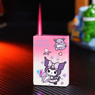 BẬT LỬA KHÈ HÌNH LÁ BÀI KUROMI MÀU CẦU VÒNG - XÀI GAS