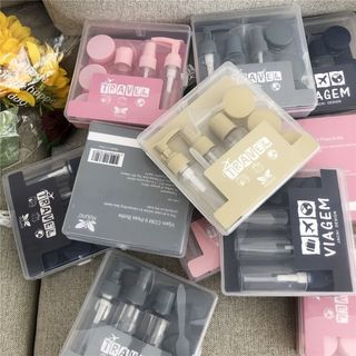 HL101- Bộ chiết mỹ phẩm bộ 8 món đựng đồ đi du lịch tiện lợi tặng hộp nhựa chắc chắn nhiều màu sắc sang trọng