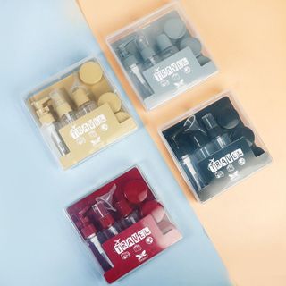 HL101- Bộ chiết mỹ phẩm bộ 8 món đựng đồ đi du lịch tiện lợi tặng hộp nhựa chắc chắn nhiều màu sắc sang trọng