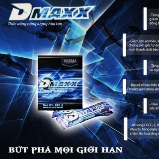 DMAXX THỨC UỔNG BỔ SUNG VITAMIN TĂNG NĂNG LƯỢNG DAMODE 20 GÓI DÙNG THỬ MÀU XANH