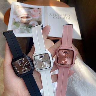 Đồng hồ da nữ Scottie vuông mẫu mới