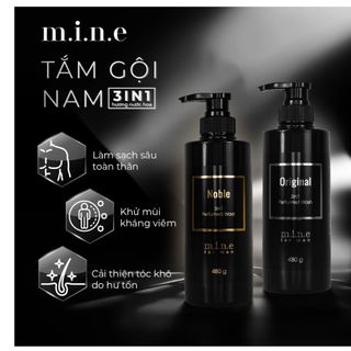 TẮM GỘI 3 IN 1 HƯƠNG NƯỚC HOA MINE ORIGINAL 480GR