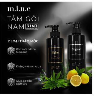 TẮM GỘI 3 IN 1 HƯƠNG NƯỚC HOA MINE ORIGINAL 480GR