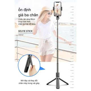 Gậy Chống Rung Gimbal Stabilizer L08 - Hỗ Trợ Xoay 360 Độ - 3 Chân Đỡ Chắc Chắn