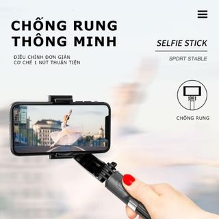 Gậy Chống Rung Gimbal Stabilizer L08 - Hỗ Trợ Xoay 360 Độ - 3 Chân Đỡ Chắc Chắn