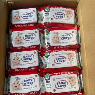 [Thùng 50 gói] Khăn ướt Baby Wipes 80gr