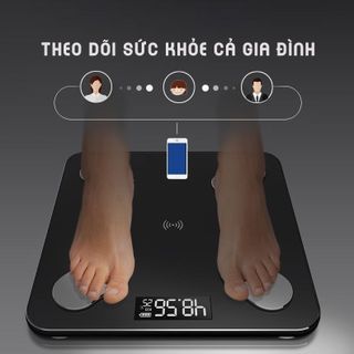 Cân Đo Sức Khỏe Thông Minh Sạc USB . Cân Điện Tử Sức Khỏe Kết Nối Điện Thoại Đo 18 Chỉ Số Sức Khỏe Cân Thông Minh