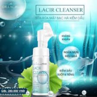 LACIR CLEANSER – SỮA RỬA MẶT BẠC HÀ KIỀM DẦU