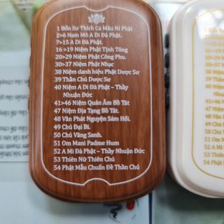 Máy niệm Phật mini 54 bài có khe gắn thẻ giá sỉ
