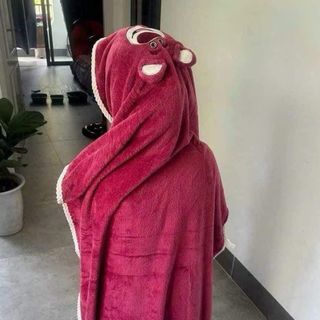 Khăn gấu dâu cho bé