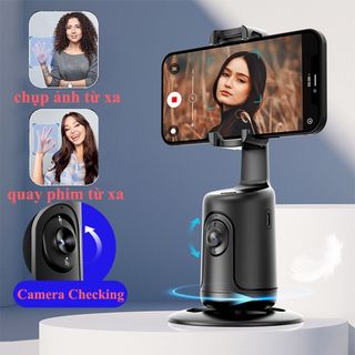 Gimbal AI Kiêm Giá Đỡ Điện Thoại P01 - Cảm Biến Thông Minh Nhận Diện Khuôn Mặt - Xoay 360°