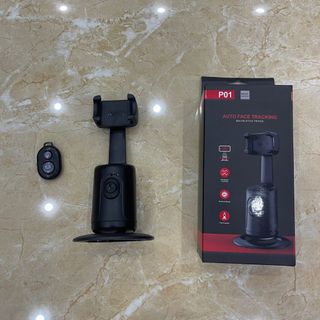 Gimbal AI Kiêm Giá Đỡ Điện Thoại P01 - Cảm Biến Thông Minh Nhận Diện Khuôn Mặt - Xoay 360°