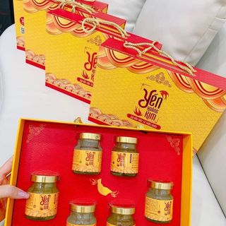 Hộp quà Yến Hoàng Kim, hôp quà cho khách hàng, doanh nghiệp tặng quà Tết giá sỉ