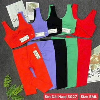 Sét dài naqi 5027 Đủ màu size sml mới nhất 2023 Thể Thao cao cấp Siêu Đẹp Giá Sỉ,