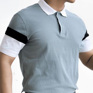 Áo POLO Basic Vải Cá Sấu Co Giãn, Thoáng khí, Phối Màu Trẻ Trung - A02-236