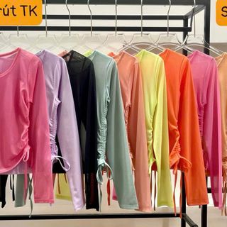 Áo lưới tay dài rút Tk Đủ màu size ml mới nhất 2023 Thể Thao cao cấp Siêu Đẹp Giá Sỉ,