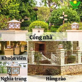 Đèn trụ cổng họa tiết vuông 3 chế độ màu size 40cm Chính Hãng Mifidi Solar, Giá sỉ cực tốt dành cho Quý Đại Lý của Mifidi Sỉ/Đại Lý chỉ từ 5 Bộ