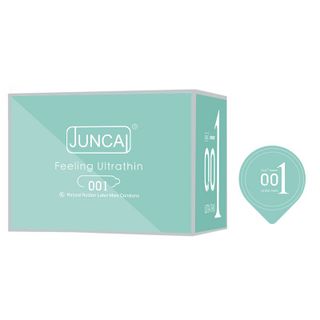 Bao cao su siêu mỏng 001 Juncai SPEARMINT size 49 nhiều gel hộp 10 bao giá sỉ