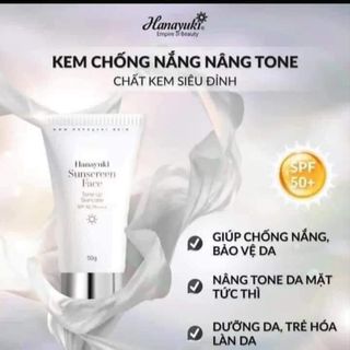 Chống nắng face hanayuki dành cho mặt 50ml hàng công ty
