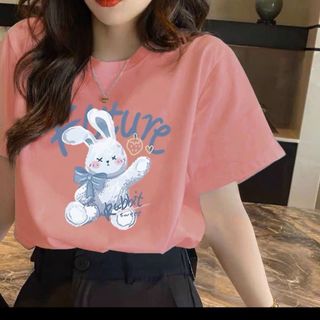 Áo thun nữ in Thỏ Trắng dễ thương
