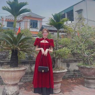 Áo dài nhung hot rần rần