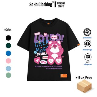 Áo Thun Unisex SoHa Clothing Gấu Lostso 100% Cotton - Nhiều màu - Local Brand Chính Hãng , UNIS04 giá sỉ