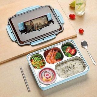 Hộp đựng cơm trưa chia ngăn inox